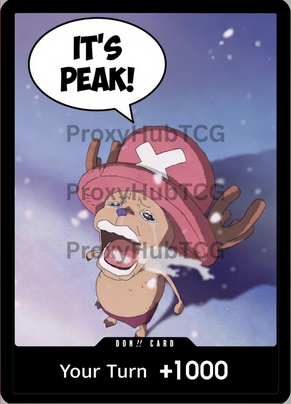 Chopper It's Peak DON!!