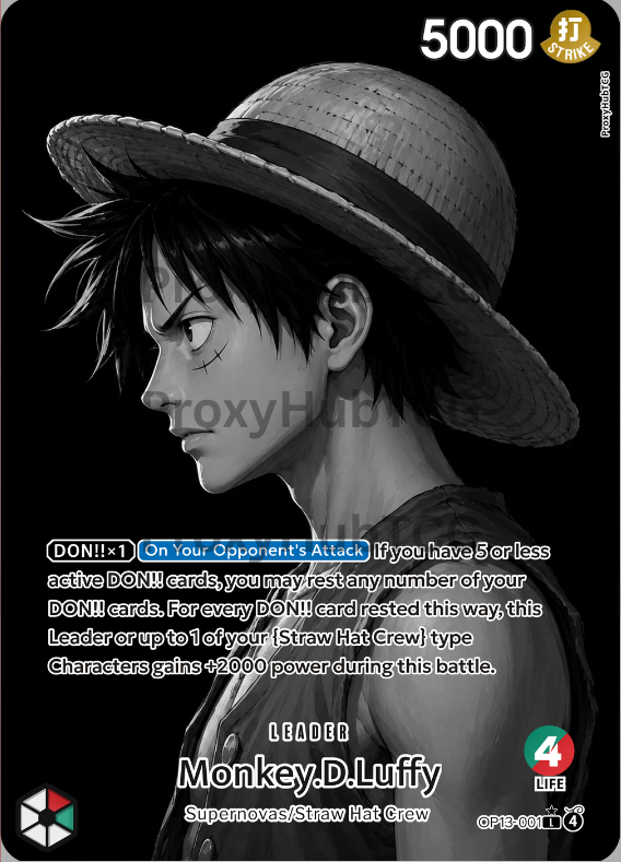 Luffy RG Monochromatic Custom Leader