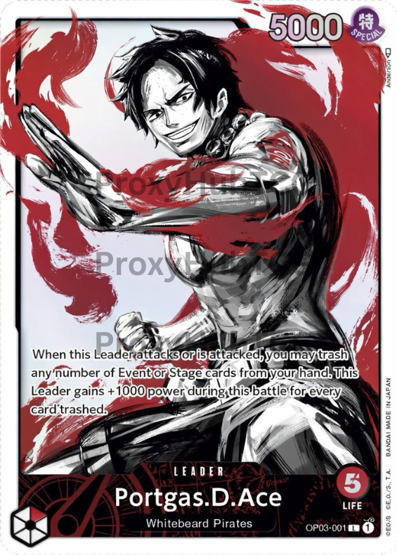 OP03 - Ace - OP03-001 - AA - Leader