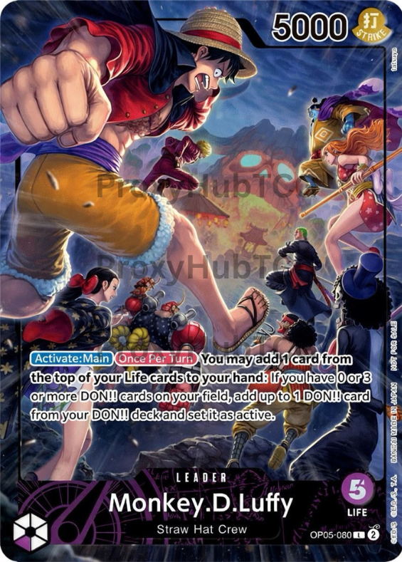 OP05 - Luffy - OP05-060 - PSA Magazine Promo - Leader