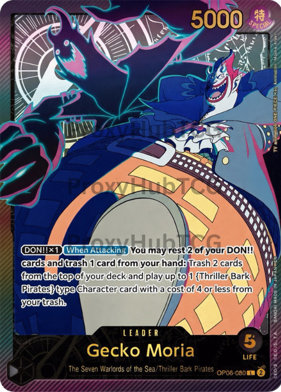 OP06 - Gecko Moria - OP06-080 - SP - Leader