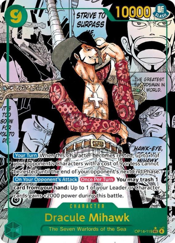 OP14 - Mihawk - OP14-119 - Manga