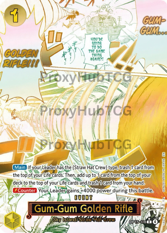 OP15 - Gum-Gum Golden Rifle - OP15-116 - AA - Manga