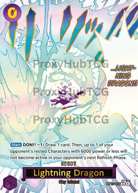 OP15 - Lightning Dragon - OP15-077 - AA - Manga
